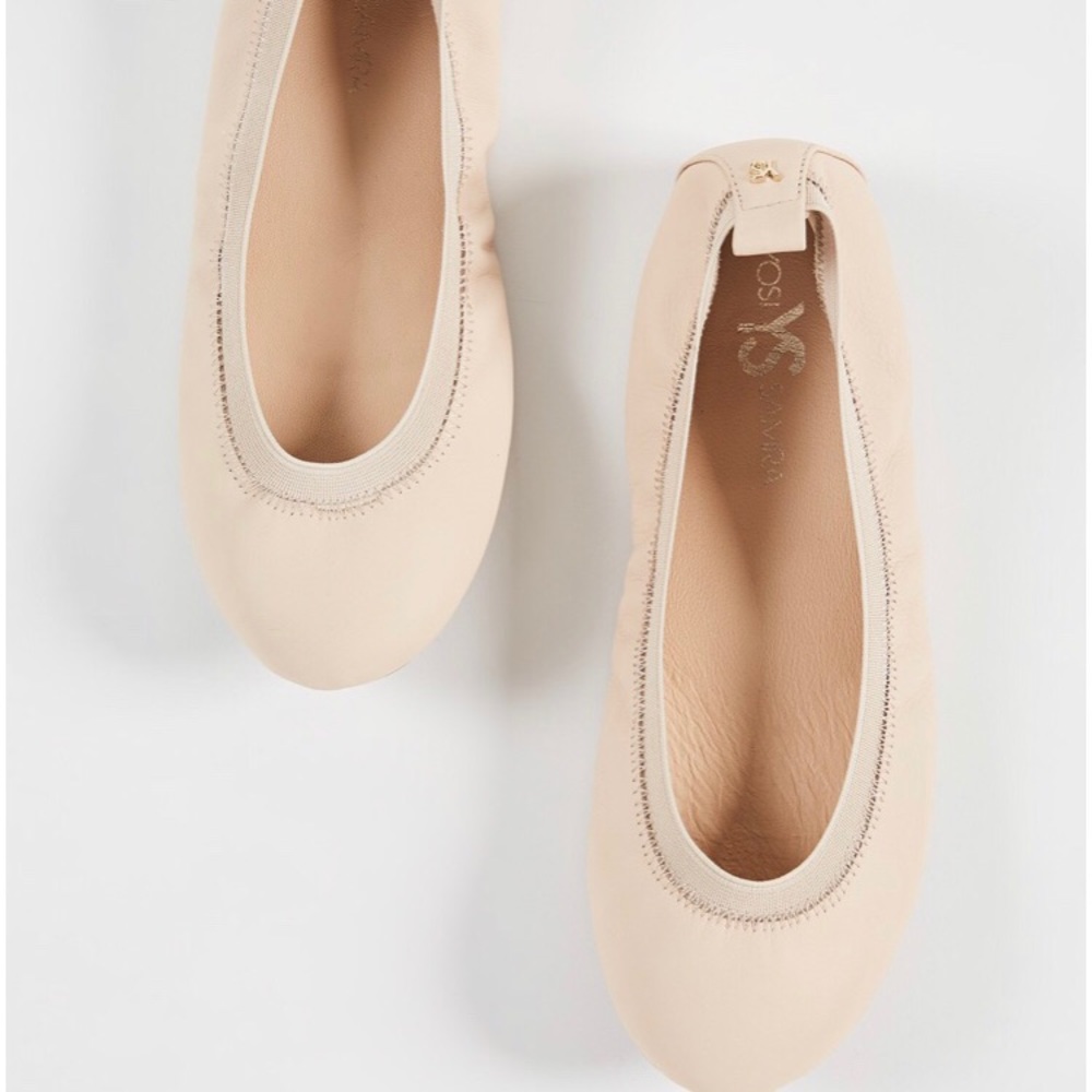 Yosi Samara Ballet Flats, Nude
